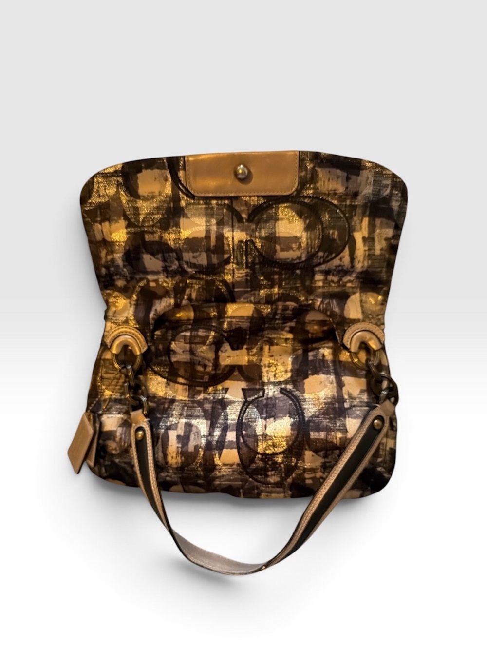 Coach Abstract Pattern Shoulder Bag - Picture 7 of 8